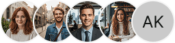 Multiple investor profile avatars on Valor Equistead trading review block